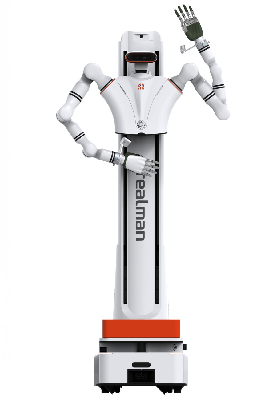 Dual-arm mobile manipulator used in hardware experiments